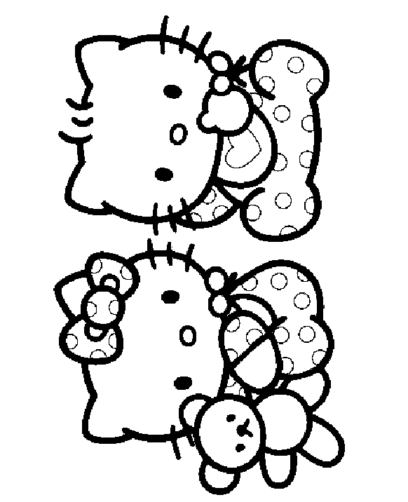 Hello Kitty kolorowanki